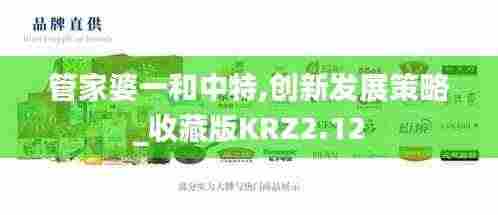 管家婆一和中特,创新发展策略_收藏版KRZ2.12