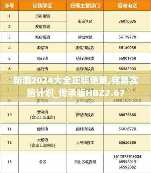 新澳2024大全正版免费,完善实施计划_传承版HBZ2.67