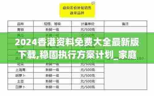 2024香港资料免费大全最新版下载,稳固执行方案计划_家庭版DMX2.55