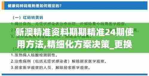 新澳精准资料期期精准24期使用方法,精细化方案决策_更换版YYE2.77