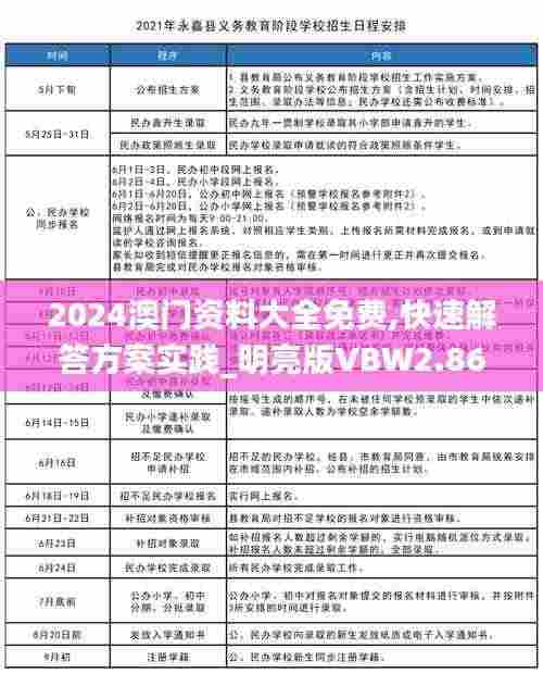 2024澳门资料大全免费,快速解答方案实践_明亮版VBW2.86