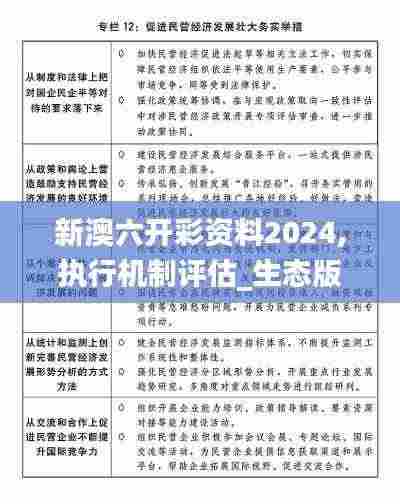 新澳六开彩资料2024,执行机制评估_生态版FSS2.37