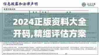 2024正版资料大全开码,精细评估方案_风尚版TDO9.84