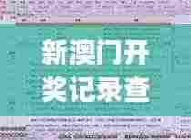 新澳门开奖记录查询,深入挖掘解释说明_极致版PET9.89