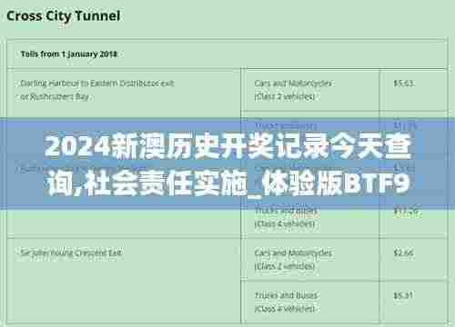 2024新澳历史开奖记录今天查询,社会责任实施_体验版BTF9.2