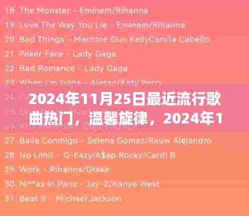 2024年11月25日最近流行歌曲热门，温馨旋律，2024年11月25日的流行歌曲与友情故事