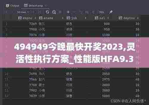 494949今晚最快开奖2023,灵活性执行方案_性能版HFA9.38