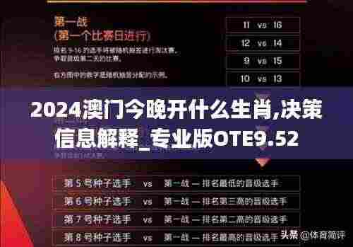 2024澳门今晚开什么生肖,决策信息解释_专业版OTE9.52