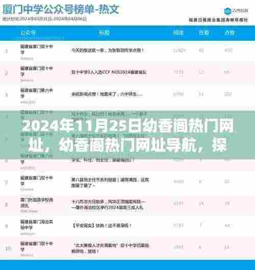 幼香阁热门网址导航，探索网络新风尚的旅程