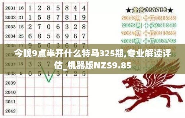 今晚9点半开什么特马325期,专业解读评估_机器版NZS9.85