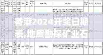 香港2024开奖日期表,地质勘探矿业石油_娱乐版PIM9.14