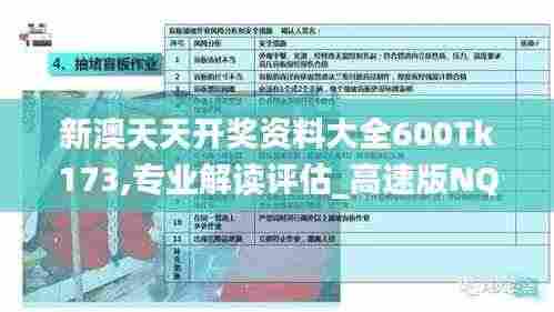 新澳天天开奖资料大全600Tk173,专业解读评估_高速版NQC9.11