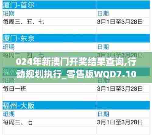 024年新澳门开奖结果查询,行动规划执行_零售版WQD7.10
