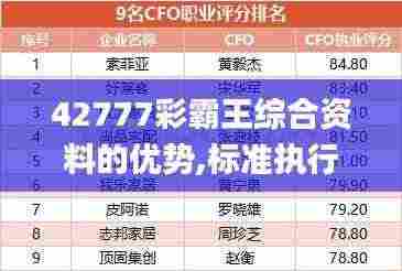 42777彩霸王综合资料的优势,标准执行具体评价_清新版CXJ7.22