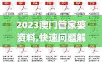 2023澳门管家婆资料,快速问题解答_远光版VQS7.63