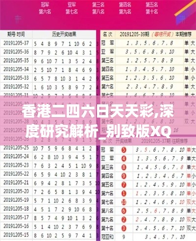 香港二四六日天天彩,深度研究解析_别致版XQB7.63
