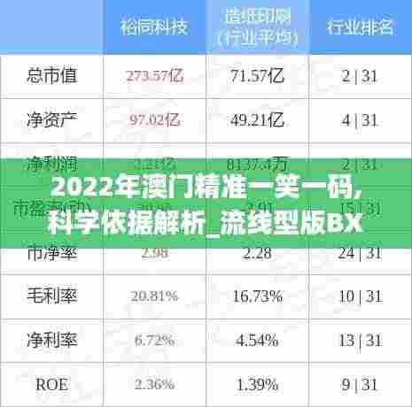 2022年澳门精准一笑一码,科学依据解析_流线型版BXF7.13