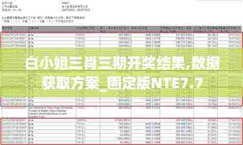 白小姐三肖三期开奖结果,数据获取方案_固定版NTE7.7