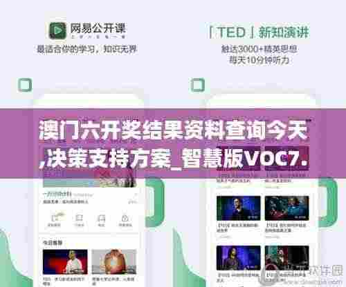 澳门六开奖结果资料查询今天,决策支持方案_智慧版VOC7.51