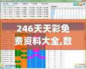 246天天彩免费资料大全,数据分析计划_公开版QXM7.56