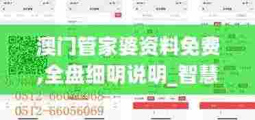 澳门管家婆资料免费,全盘细明说明_智慧版XVL8.27