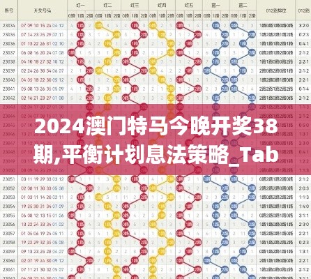 2024澳门特马今晚开奖38期,平衡计划息法策略_TabletIRT8.14