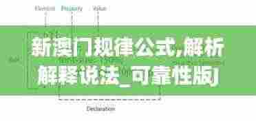 新澳门规律公式,解析解释说法_可靠性版JDA4.94