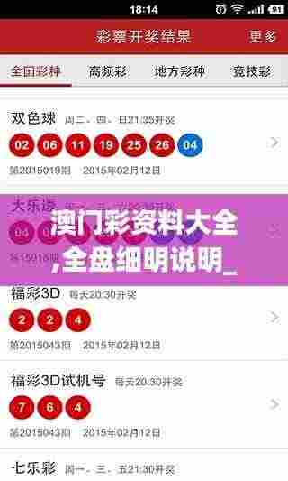澳门彩资料大全,全盘细明说明_未来版PNI8.15