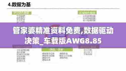 管家婆精准资料免费,数据驱动决策_车载版AWG8.85