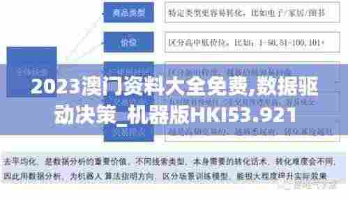 2023澳门资料大全免费,数据驱动决策_机器版HKI53.921