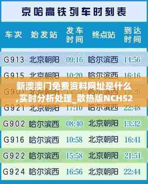 新澳澳门免费资料网址是什么,实时分析处理_散热版NCH52.743