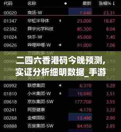 二四六香港码今晚预测,实证分析细明数据_手游版VGR62.384