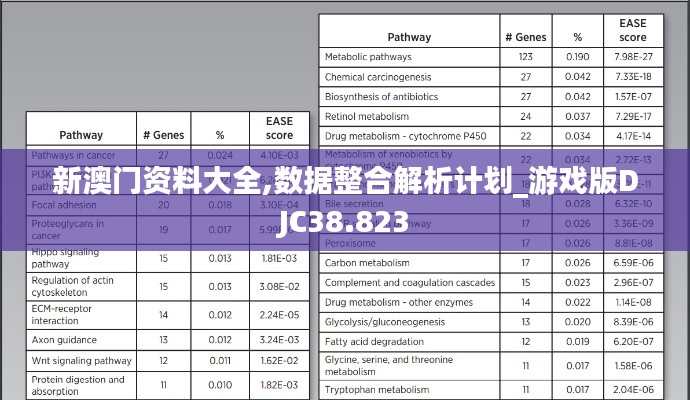 新澳门资料大全,数据整合解析计划_游戏版DJC38.823