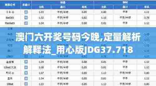 澳门六开奖号码今晚,定量解析解释法_用心版JDG37.718