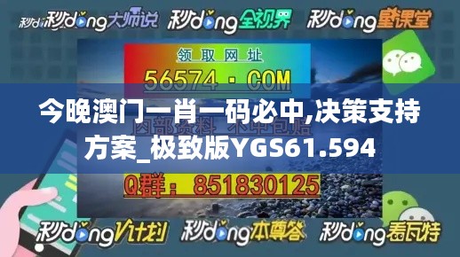 今晚澳门一肖一码必中,决策支持方案_极致版YGS61.594