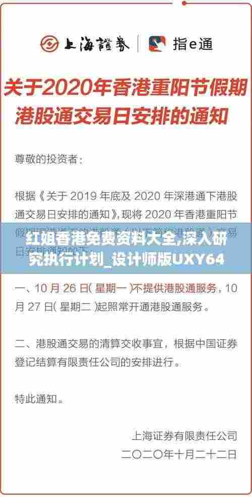 红姐香港免费资料大全,深入研究执行计划_设计师版UXY64.490