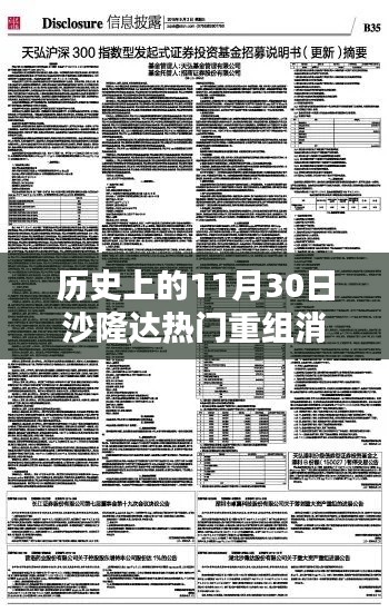 沙隆达重组消息引爆热门话题，历史上的11月30日回顾