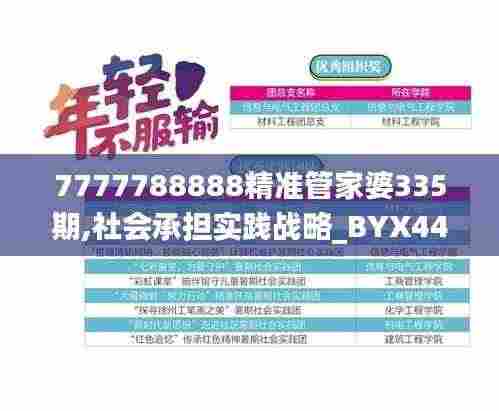 7777788888精准管家婆335期,社会承担实践战略_BYX44.856商务版