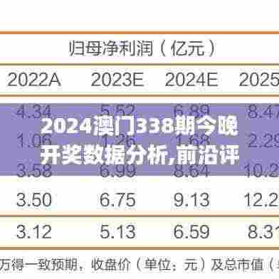 2024澳门338期今晚开奖数据分析,前沿评估说明_尊享款2.390-3