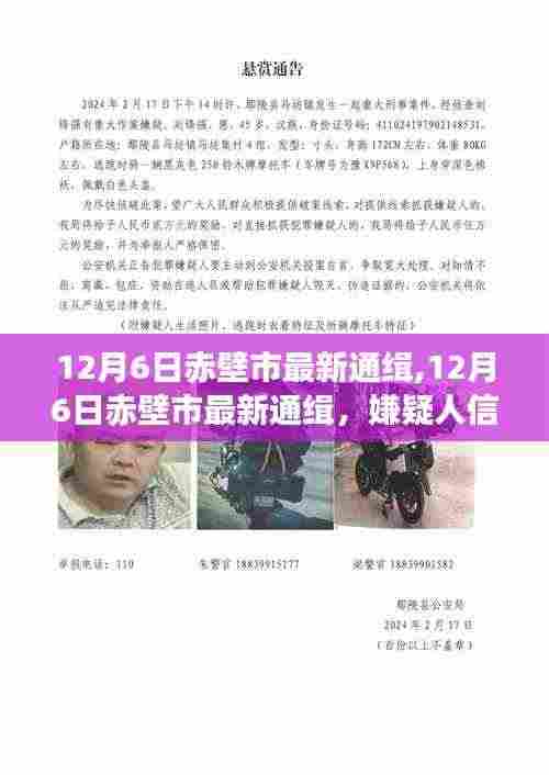 赤壁市最新通缉嫌疑人信息详解与公众防范指南（12月6日更新）