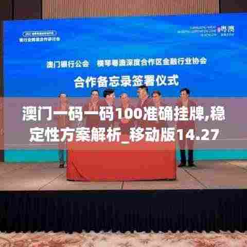 澳门一码一码100准确挂牌,稳定性方案解析_移动版14.272