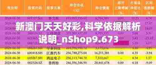 新澳门天天好彩,科学依据解析说明_nShop9.673