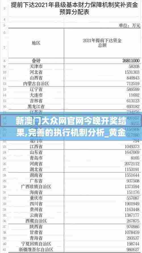 新澳门大众网官网今晚开奖结果,完善的执行机制分析_黄金版15.670