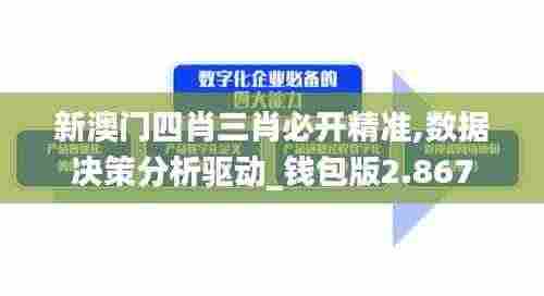 新澳门四肖三肖必开精准,数据决策分析驱动_钱包版2.867