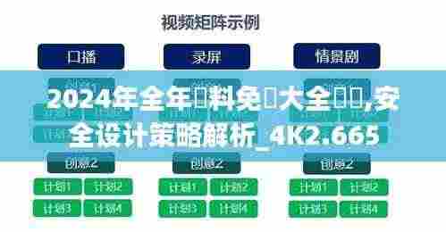 2024年全年資料免費大全優勢,安全设计策略解析_4K2.665