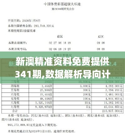 新澳精准资料免费提供341期,数据解析导向计划_W9.488