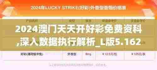 2024澳门天天开好彩免费资科,深入数据执行解析_L版5.162