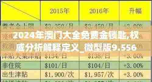 2024年澳门大全免费金锁匙,权威分析解释定义_微型版9.556
