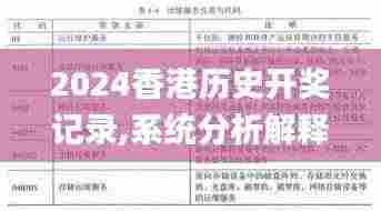 2024香港历史开奖记录,系统分析解释定义_The1.330