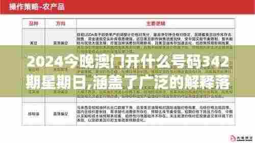 2024今晚澳门开什么号码342期星期日,涵盖了广泛的解释落实方法_ChromeOS5.116
